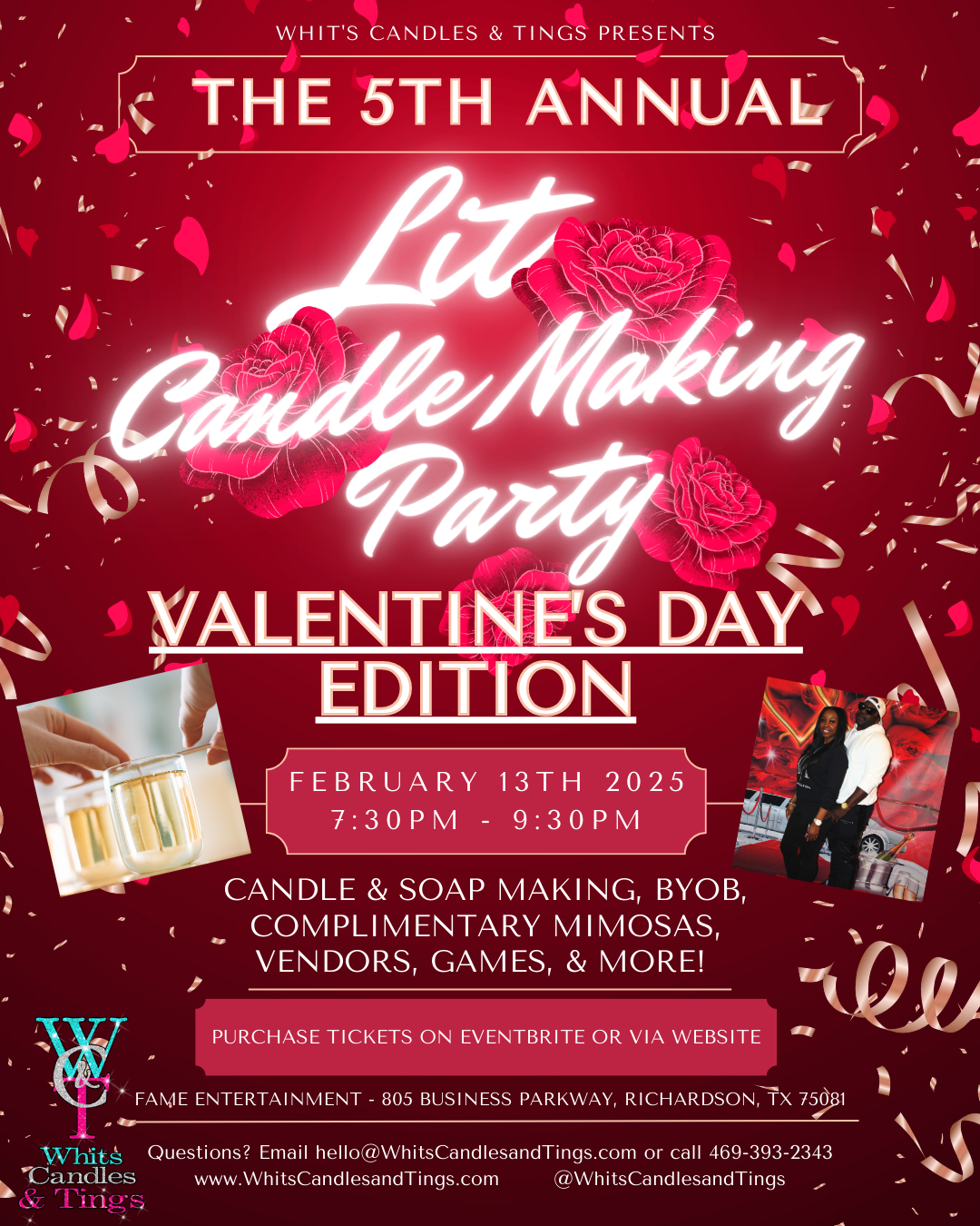 Lit Candle Making Party Tickets
